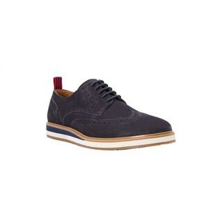 Dune London Mens Britle Nubuck Casual Shoes / Navy
